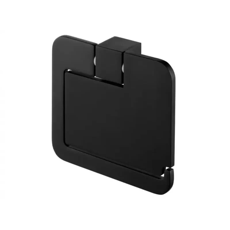FUTURA BLACK  Držiak na toaletný papier s krytom čierny 02961 1