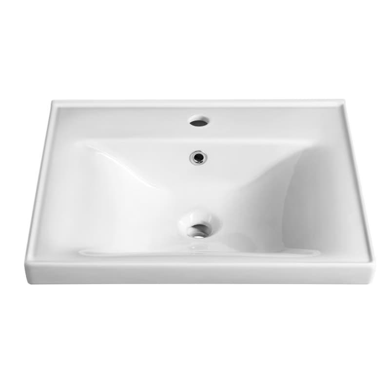 AQUALINE - SAVA 55 keramické umývadlo nábytkové 55x46cm, biela 2055 2