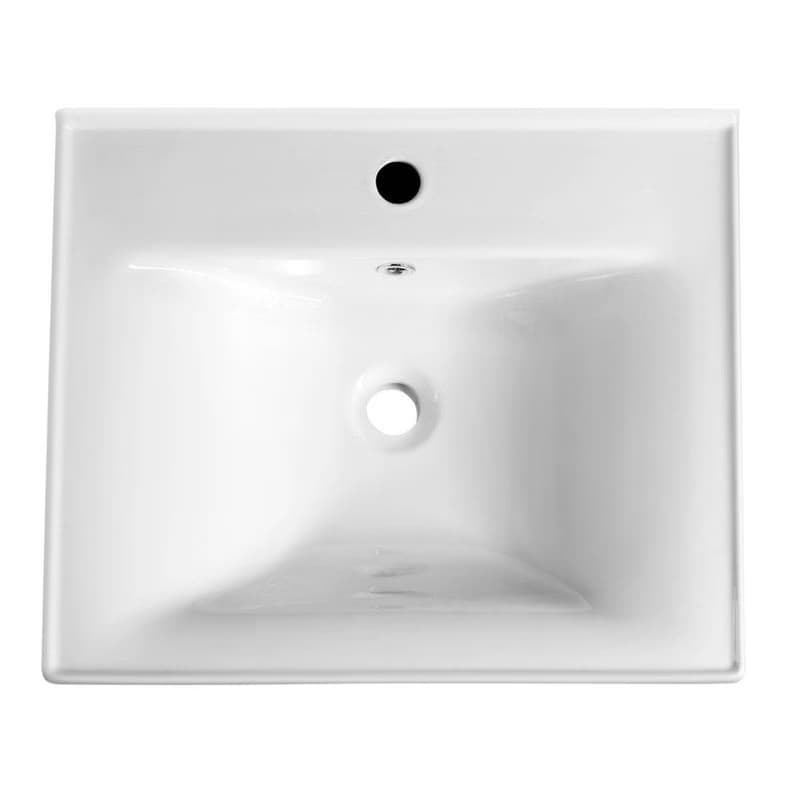AQUALINE - SAVA 55 keramické umývadlo nábytkové 55x46cm, biela 2055 3