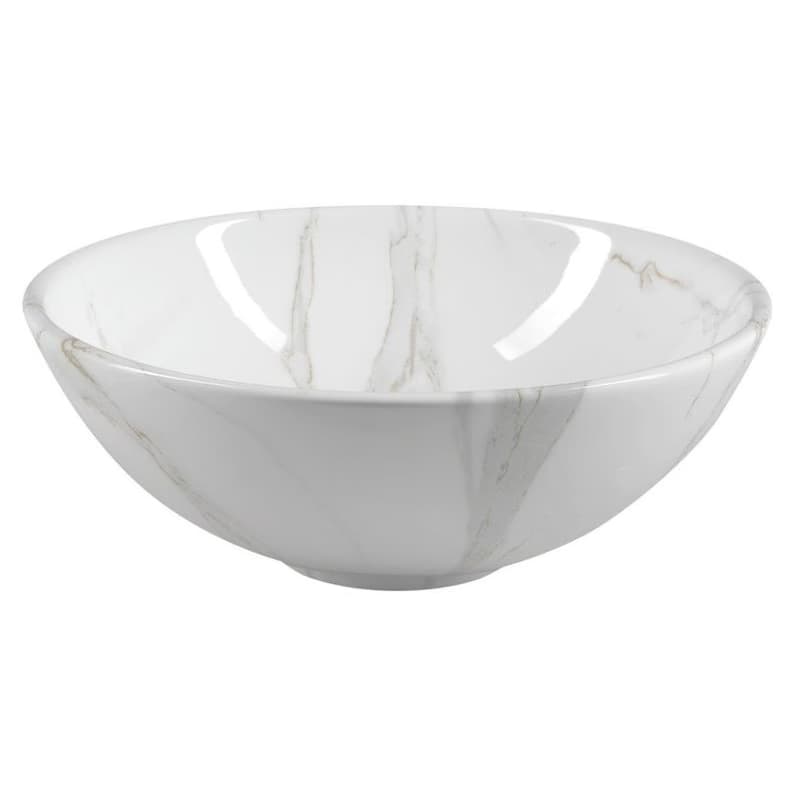 SAPHO - DALMA keramické umývadlo na dosku, priemer 42cm, carrara 117 3