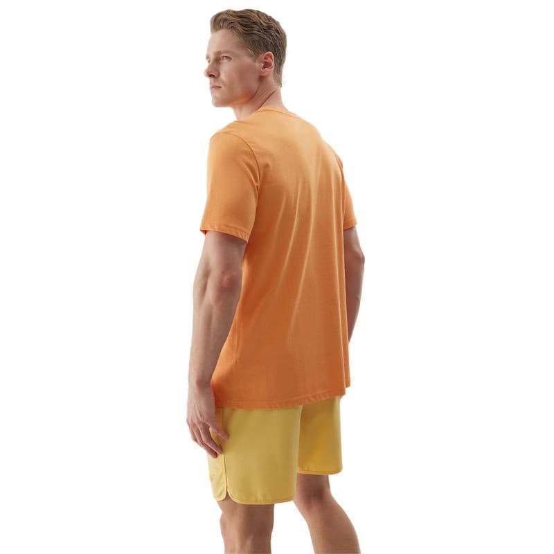 Pánske plavky 4F BOARD SHORTS-WSS24UBDSM092-71S-YELLOW 3