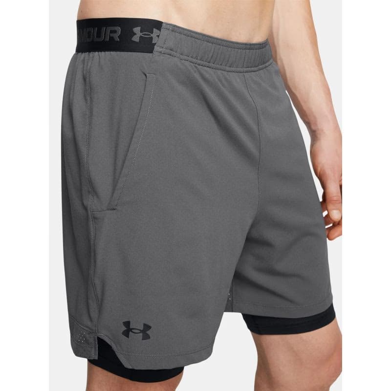 Pánske tréningové kraťasy UNDER ARMOUR UA Vanish Woven 2in1 Sts-GRY 2