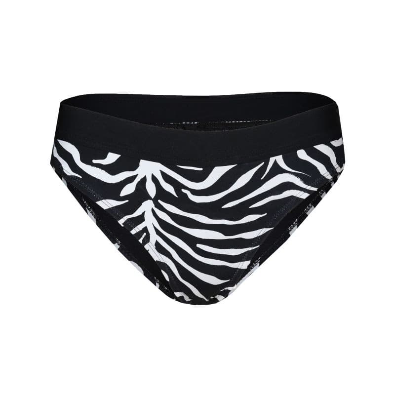 Dámske plavky spodný diel FUNDANGO Sahara Mid Waist Full Bottoms-903-black injun 4