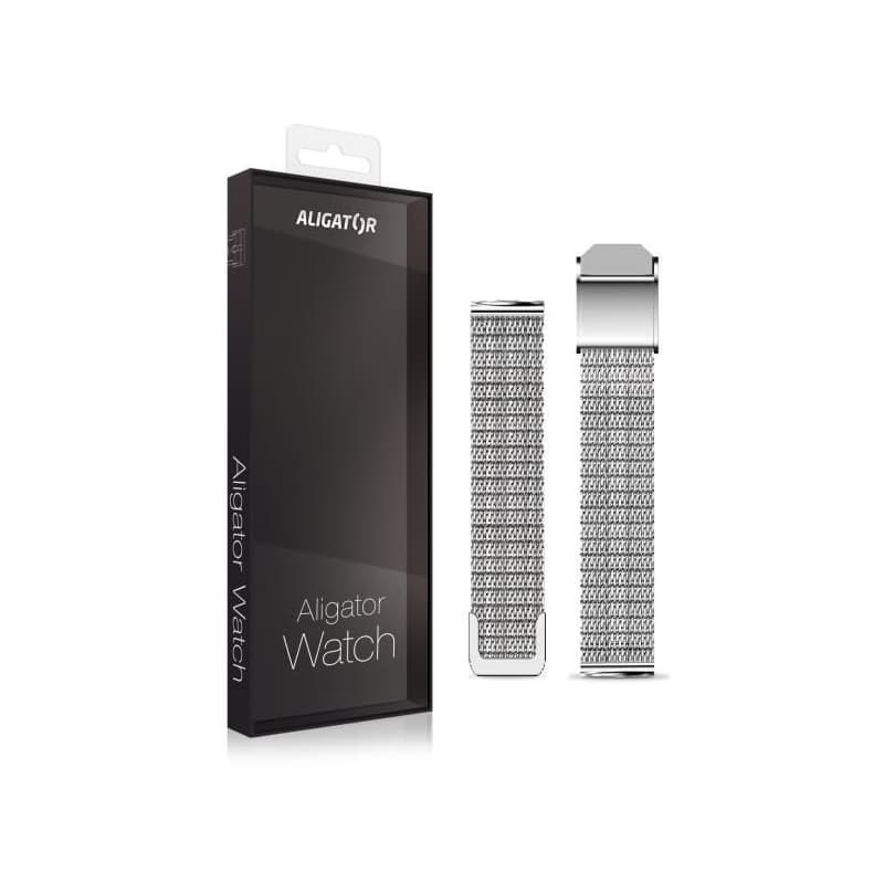 Náhradný kovový remienok pre Aligator Watch Grace 16mm, strieborný 2