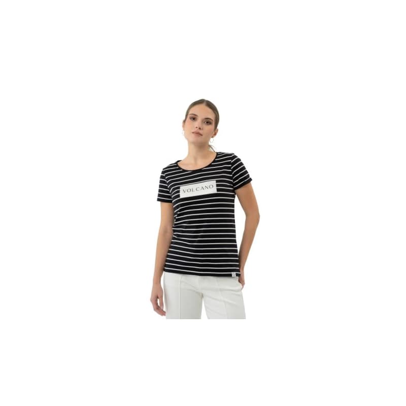 Dámske tričko s krátkym rukávom VOLCANO T-VIV -BLACK 1