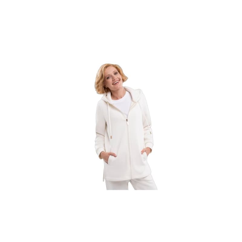 Dámska zateplená mikina so zipsom VOLCANO B-FLOFI-101-CREAM