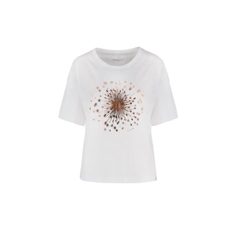 Dámske tričko s krátkym rukávom VOLCANO SHELI-100-WHITE 4