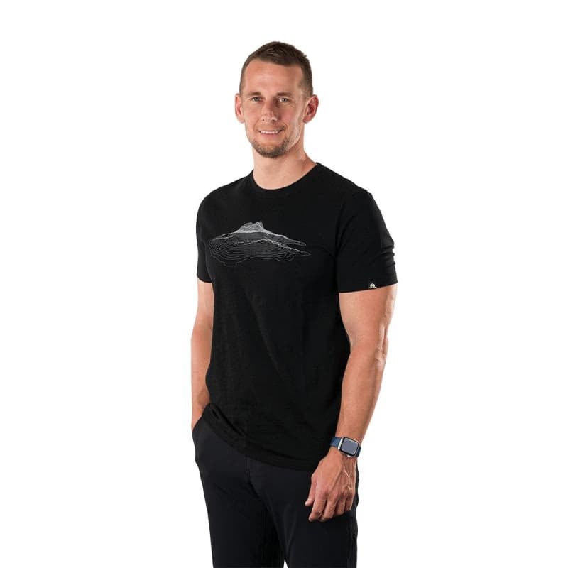 Pánske turistické tričko s krátkym rukávom NORTHFINDER JACINT-301darkgrey 2
