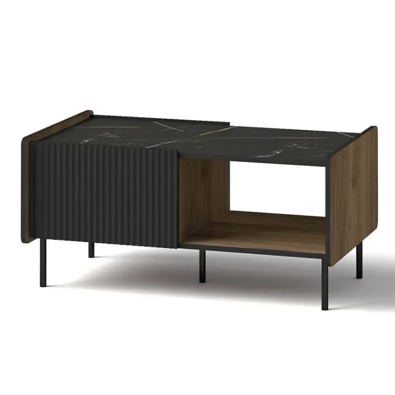 Konferenčný stolík Prestigo P11 vojnový orech/San Seb/čierny mat 1