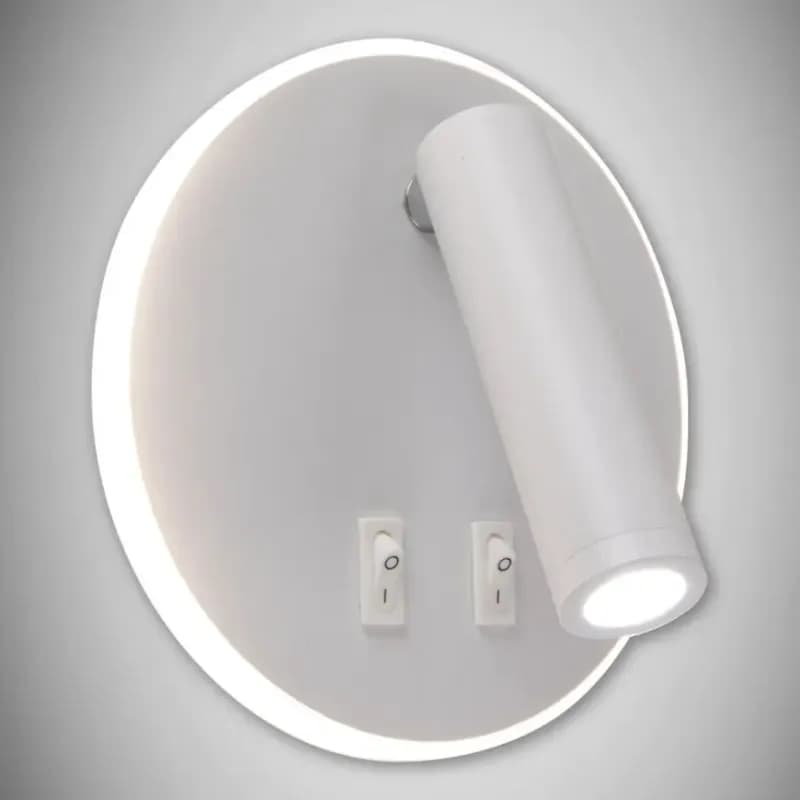 Nástenné bodové  svietidlo Otello LED C 6 W + 3 W biely 03722 K1 1