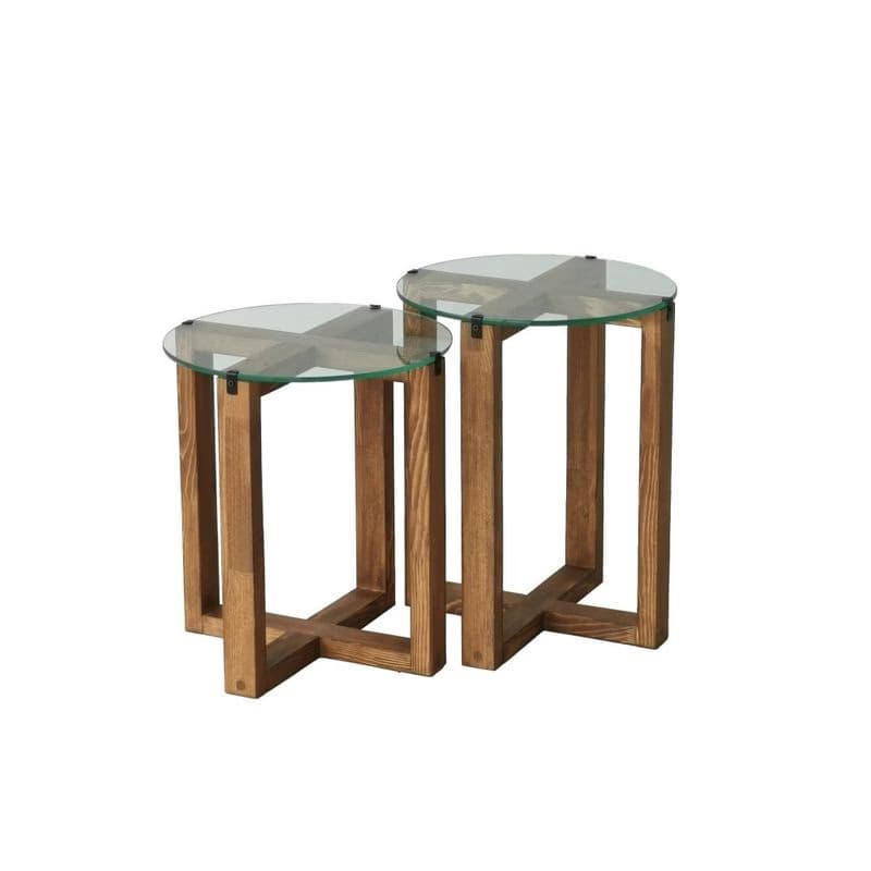 Sada odkladacích stolíkov (2 kusy) Amalfi - Walnut 2
