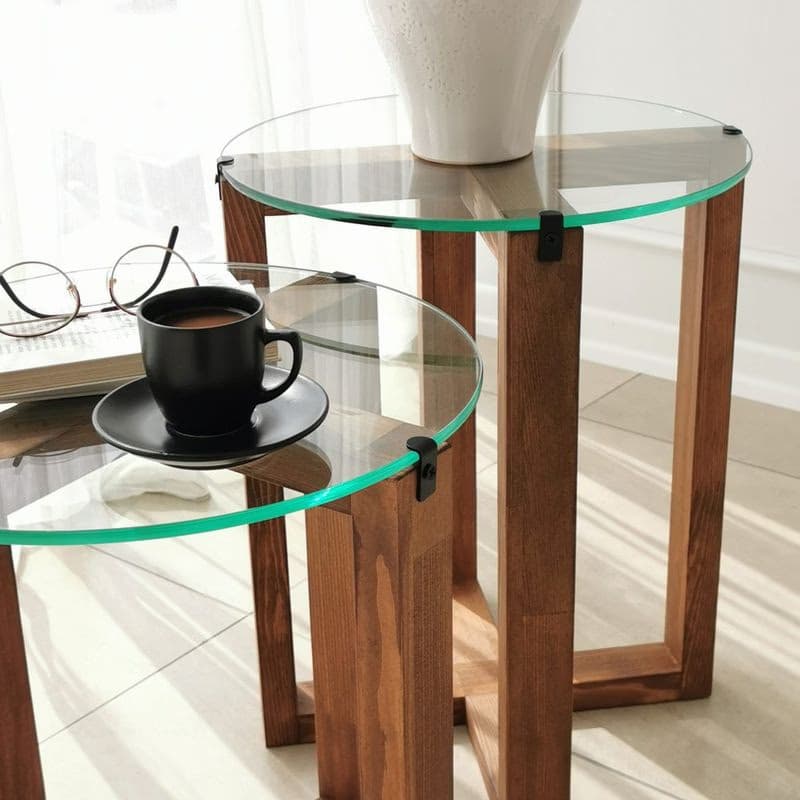 Sada odkladacích stolíkov (2 kusy) Amalfi - Walnut 6