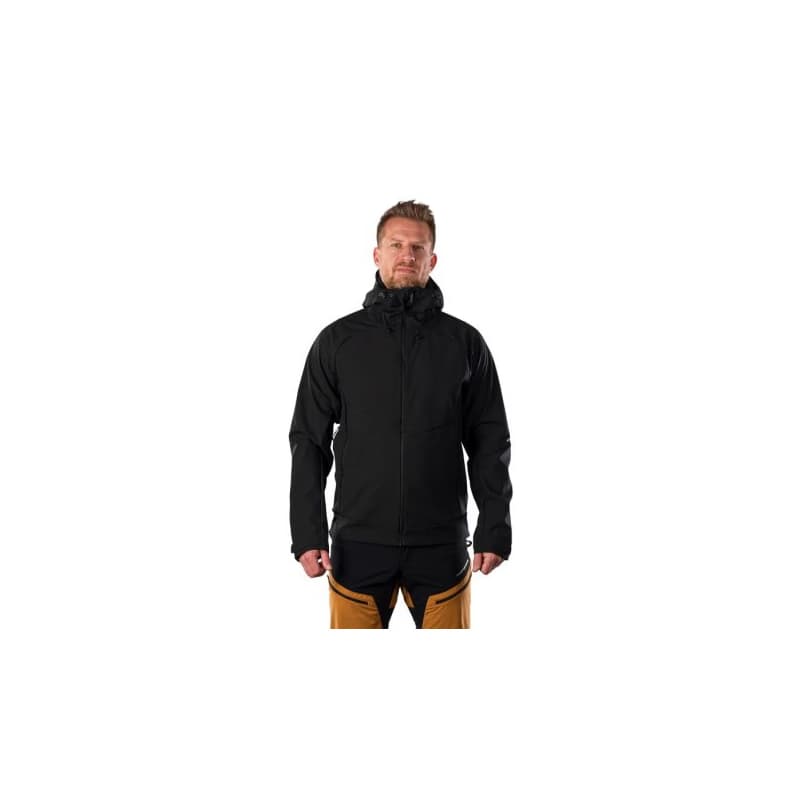Pánska turistická bunda s kapucňou NORTHFINDER CLIFTON 270blackblack