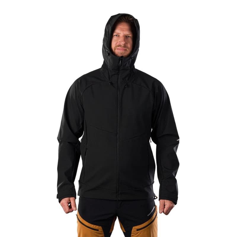 Pánska turistická bunda s kapucňou NORTHFINDER CLIFTON 270blackblack 3