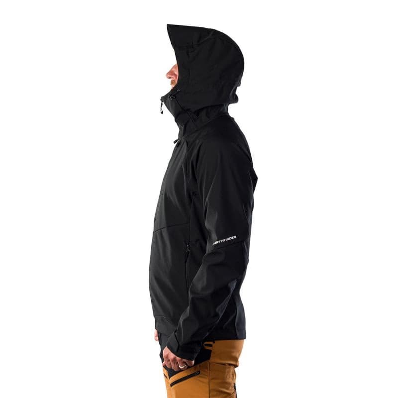 Pánska turistická bunda s kapucňou NORTHFINDER CLIFTON 270blackblack 4