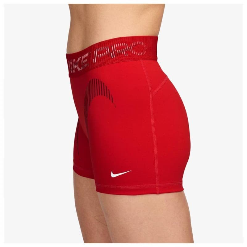 Dámske tréningové kraťasy NIKE PRO W NP DF MR 3IN SHORT TT GRX-657-Red 2