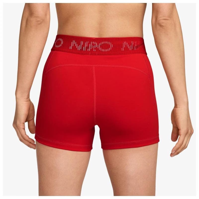 Dámske tréningové kraťasy NIKE PRO W NP DF MR 3IN SHORT TT GRX-657-Red 3