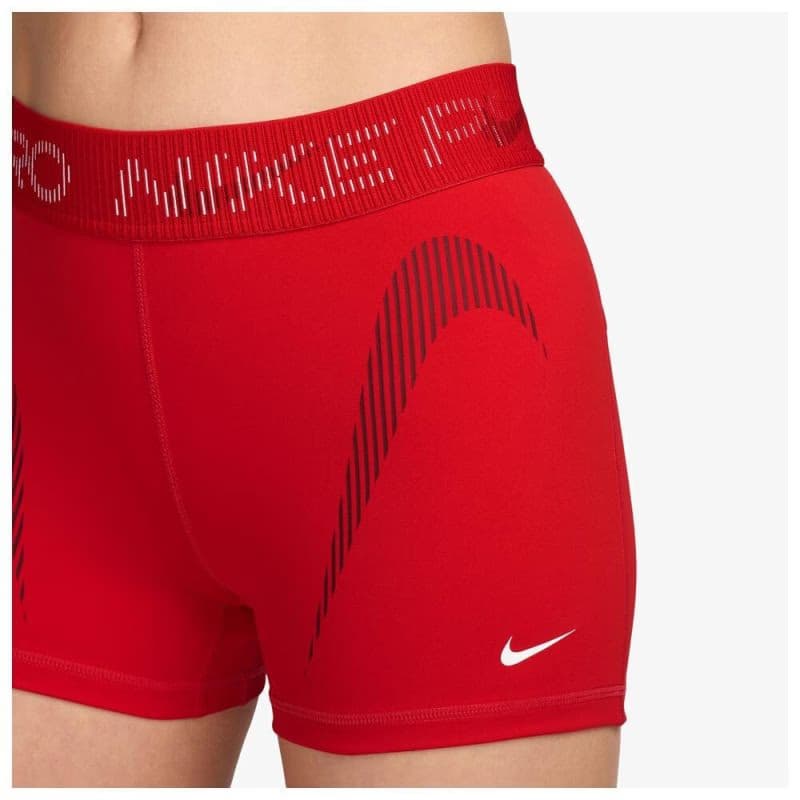 Dámske tréningové kraťasy NIKE PRO W NP DF MR 3IN SHORT TT GRX-657-Red 4