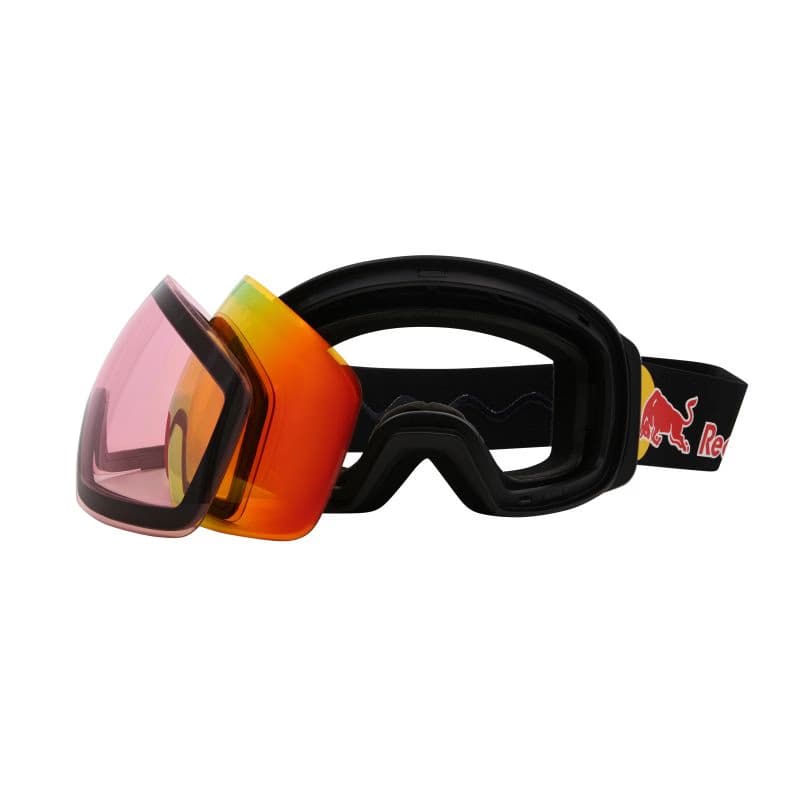 Lyžiarske okuliare RED BULL SPECT JON 02RE2, black orange with red mirror 6