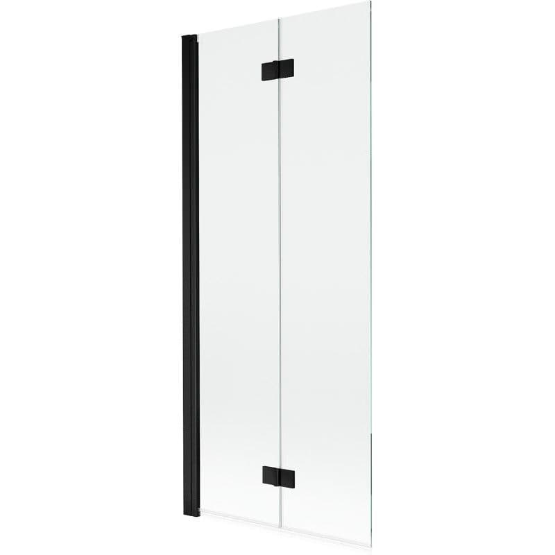 MEXEN - MIST vaňová zástena 80x150 cm 6mm 2-s, čierna, číra, ľavá 8A9-080-002-70-00-L
