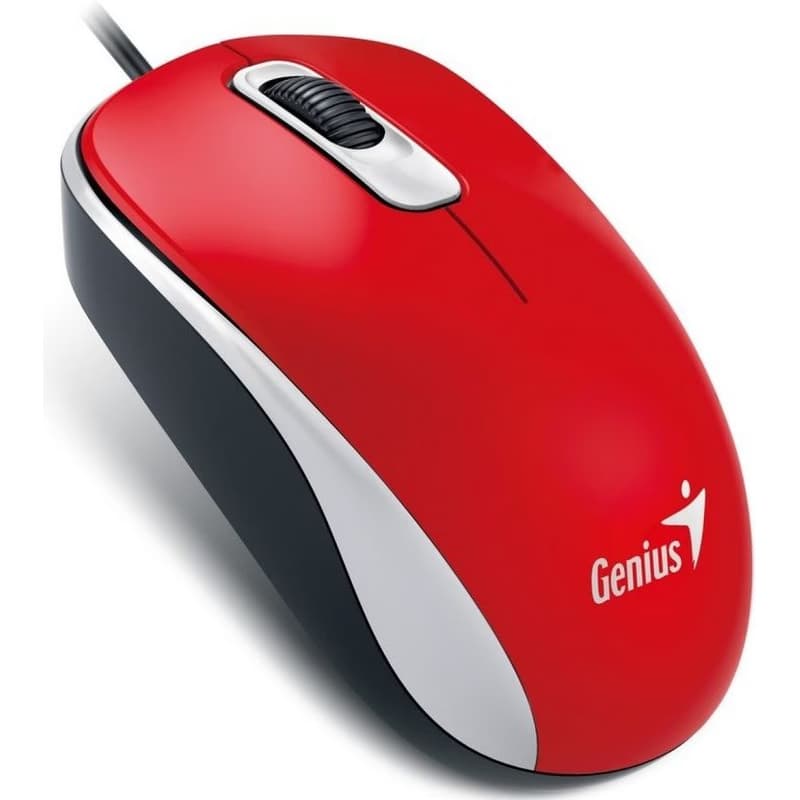 GENIUS myš DX-110, drôtová, 1000 dpi, USB, červená 3
