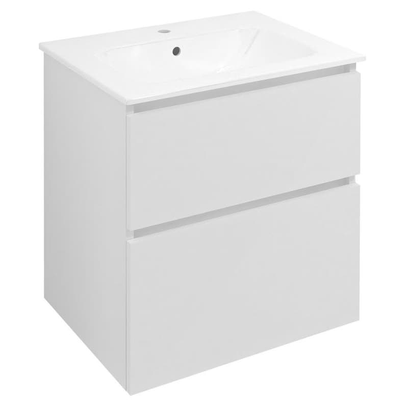 SAPHO - EZARA umývadlová skrinka 59,2x64x46cm, biela lesk EZ601-3030 1