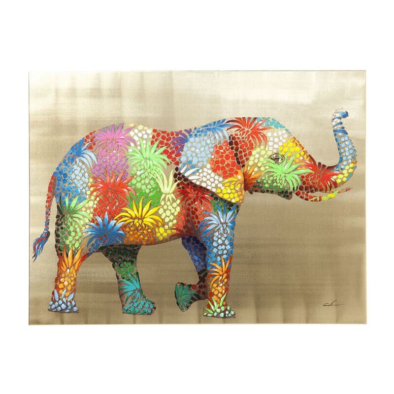 Flower Elefant obraz viacfarebný 1