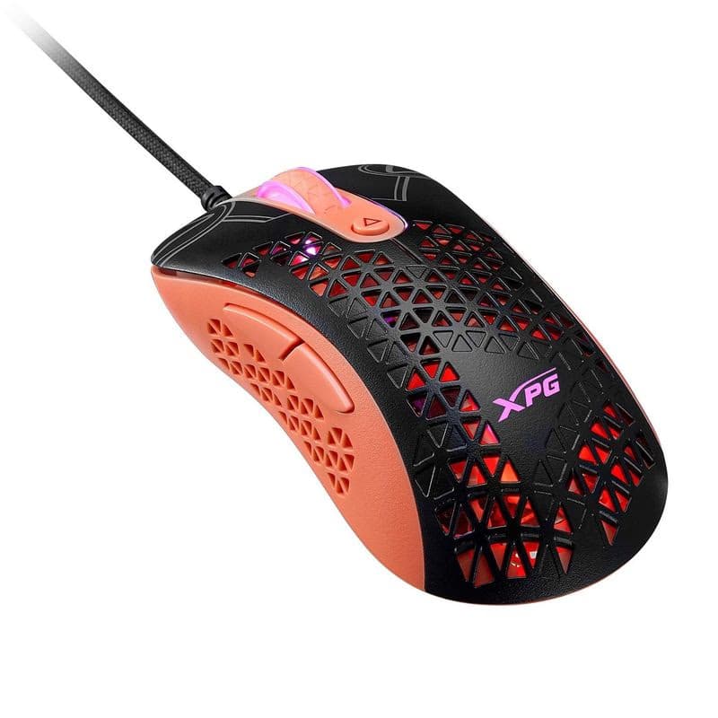 Adata XPG Slingshot Mera Edition/Herná/Optická/Pre pravákov/12 000 DPI/Drôtová USB/Čierna-oranžová 2