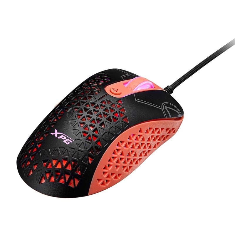 Adata XPG Slingshot Mera Edition/Herná/Optická/Pre pravákov/12 000 DPI/Drôtová USB/Čierna-oranžová 3