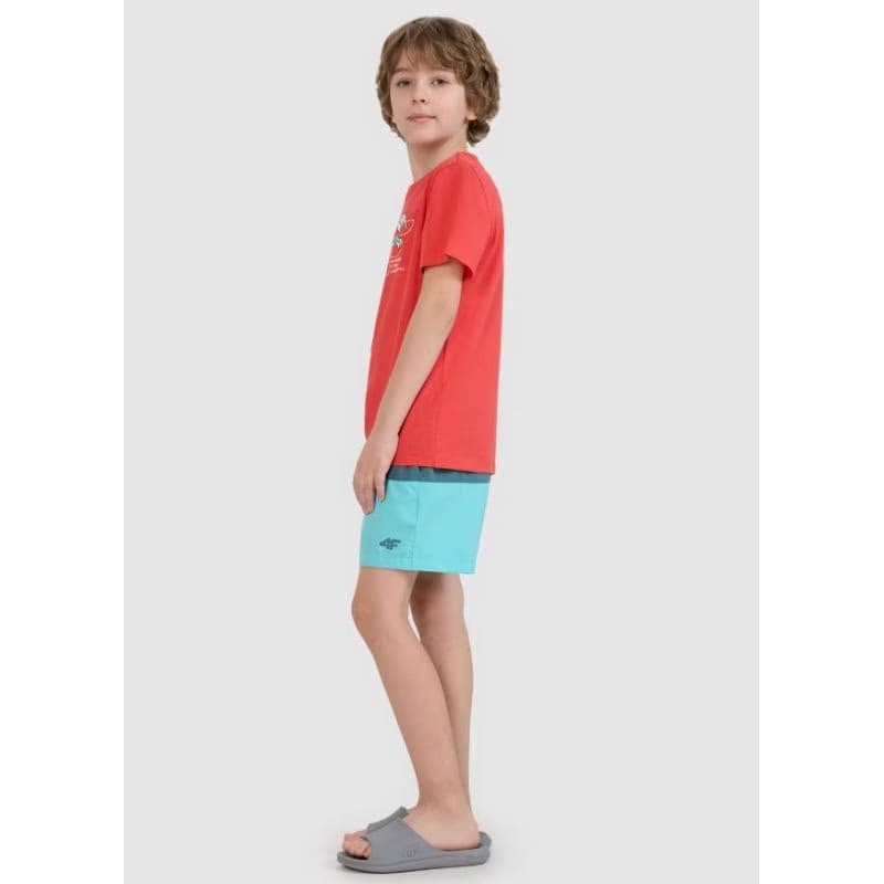 Chlapčenské plavky 4F JUNIOR BOARD SHORTS M116-46S-TEAL 3