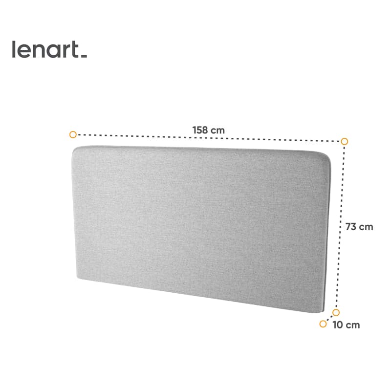 Dig-net nábytok Čalúnený panel Lenart BED CONCEPT BC-17 / 160 | sivá 4