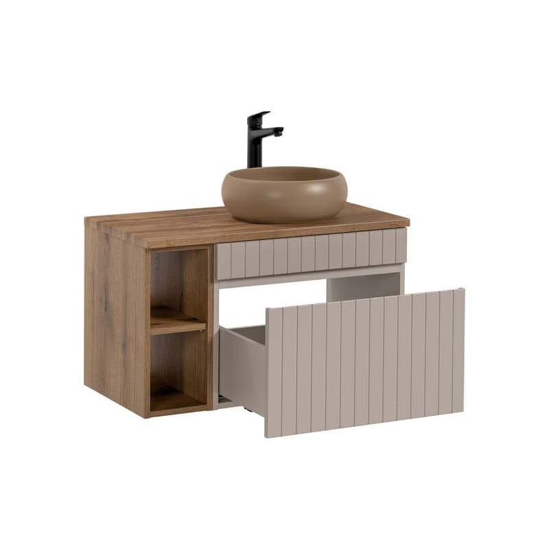 ArtCom Kúpeľňová skrinka s umývadlom a doskou ICONIC Cashmere DU80/2 | 80 cm 3