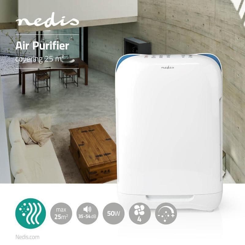 Nedis AIPU200CWT - Čistič Vzduchu | 25 m2 | 35 – 54 dB | Indikátor Kvality Vzduchu 1