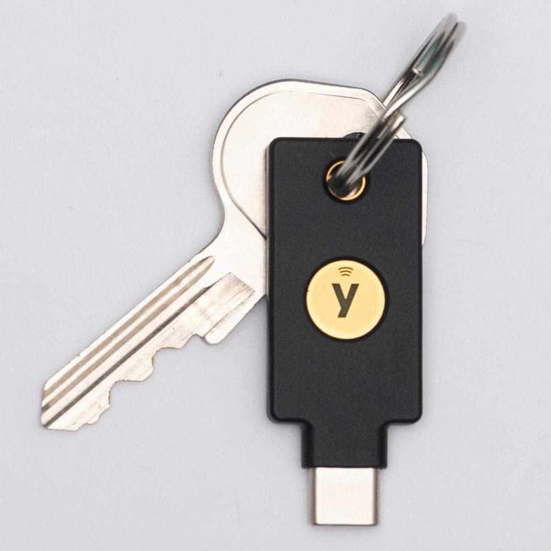 Security Key C NFC - USB-C, podporujúci viacfaktorovú autentizáciu (NFC), podpora FIDO2 U2F, vodeodolný 5