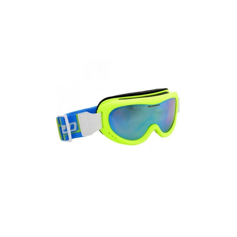 Lyžiarske okuliare BLIZZARD 907 MDAZO, neon green matt, smoke2, blue mirror 1