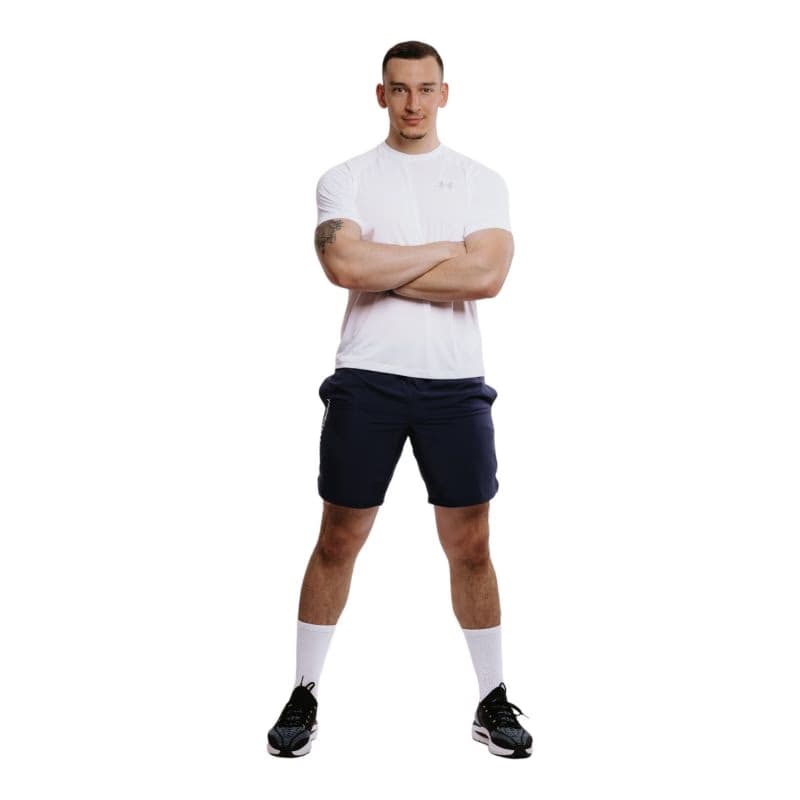 Pánske tréningové kraťasy UNDER ARMOUR UA Tech Woven Wordmark Short-NVY 2