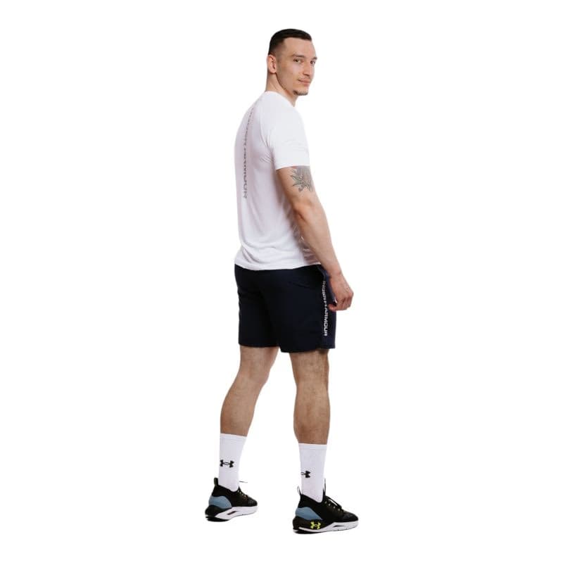 Pánske tréningové kraťasy UNDER ARMOUR UA Tech Woven Wordmark Short-NVY 4