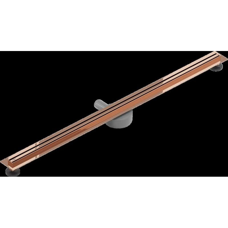 MEXEN - Flat 360 Slim žľab otočný 120 cm ružové zlato 1641120 3
