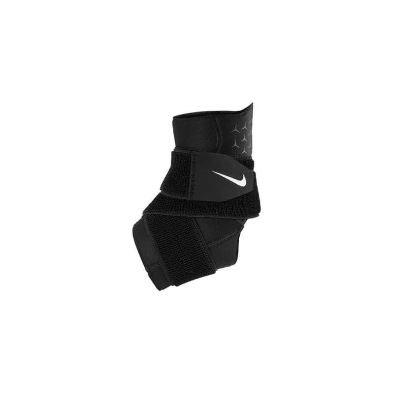 Fitness chránič NIKE PRO ANKLE SLEEVE WITH STRAP BLACK WHITE