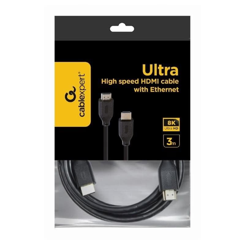 GEMBIRD Kábel CABLEXPERT HDMI 2.1, 8K, M/M, 3m, čierny 3