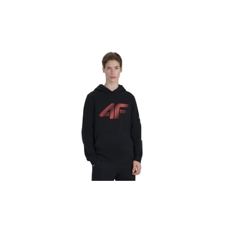 Pánska mikina s kapucňou 4F SWEATSHIRT M1766-020S-DEEP BLACK