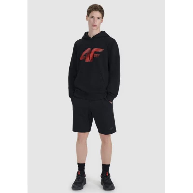 Pánska mikina s kapucňou 4F SWEATSHIRT M1766-020S-DEEP BLACK 4