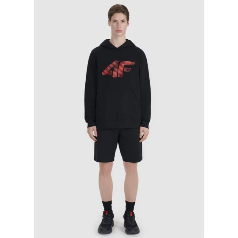 Pánska mikina s kapucňou 4F SWEATSHIRT M1766-020S-DEEP BLACK 5