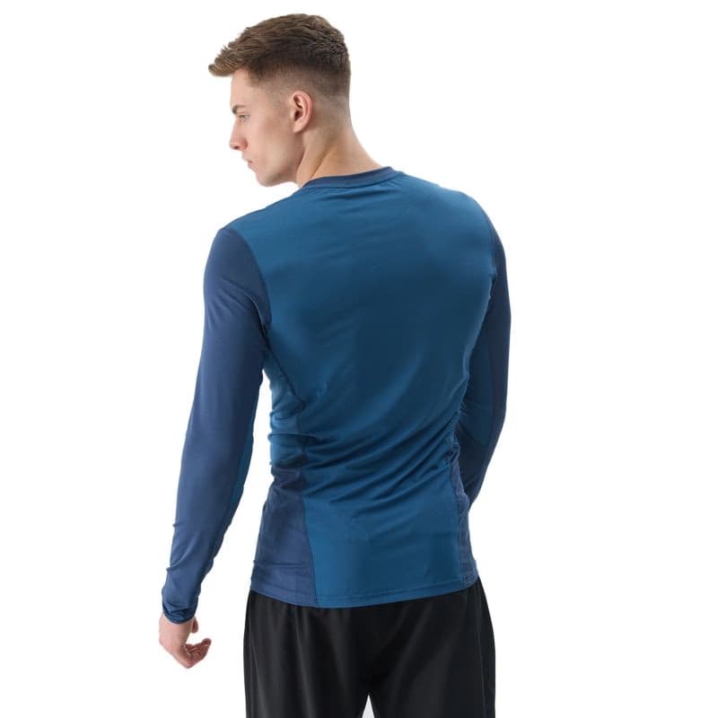 Pánske tréningové tričko s dlhým rukávom 4F LONGSLEEVE FNK-WSS24TFLOM183-32S-DENIM 4