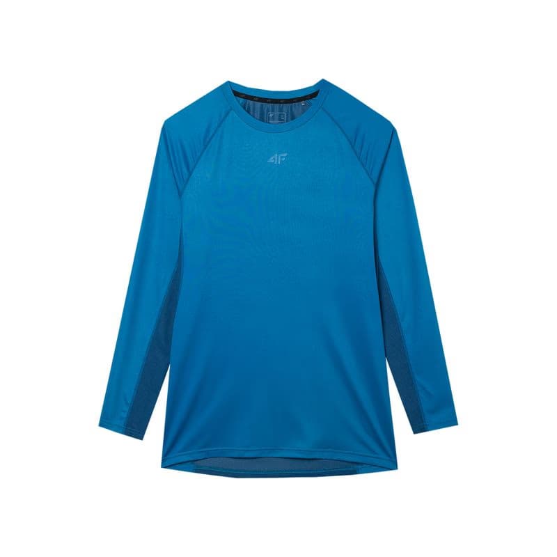 Pánske tréningové tričko s dlhým rukávom 4F LONGSLEEVE FNK-WSS24TFLOM183-32S-DENIM 6