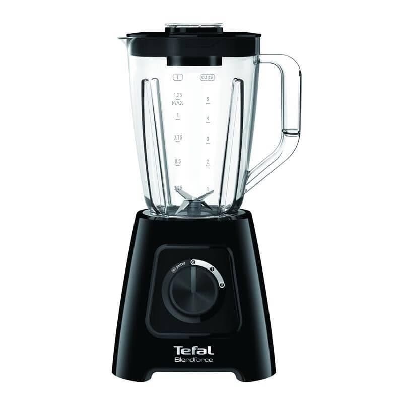 Tefal BL420838 Blendforce 2 stolný mixér, 600 W, 2 rýchlosti, pulzná funkcia, drvenie ľadu, Smart Lock, čierny