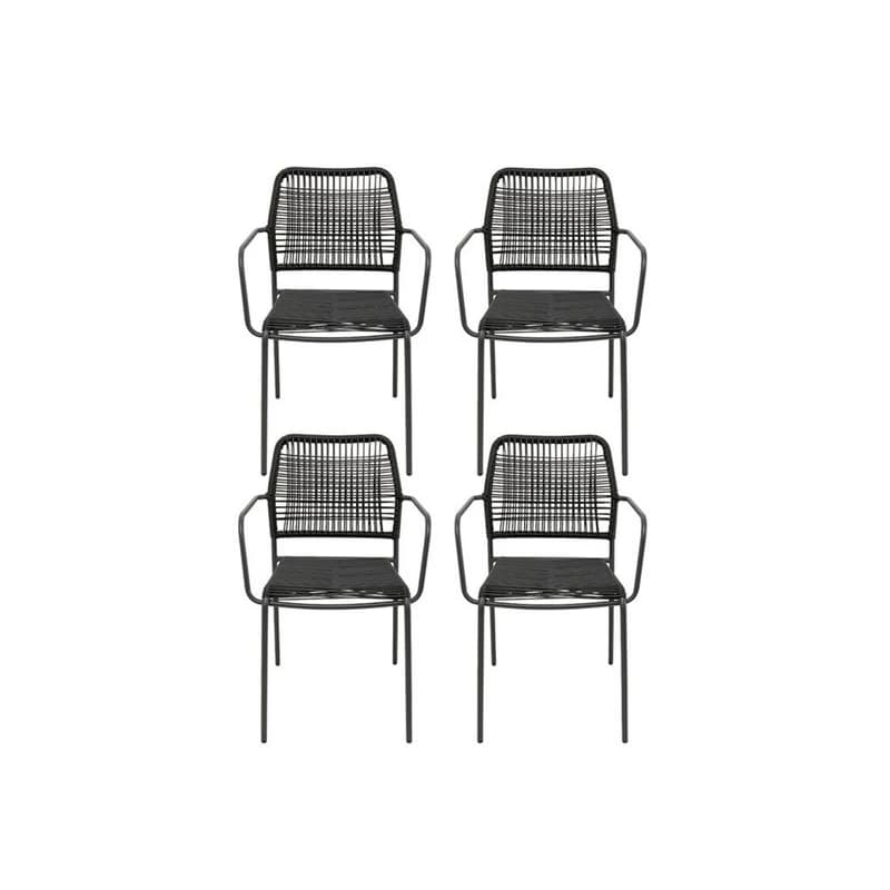 Madagaskar stolička čierna (set 4. stoličiek)