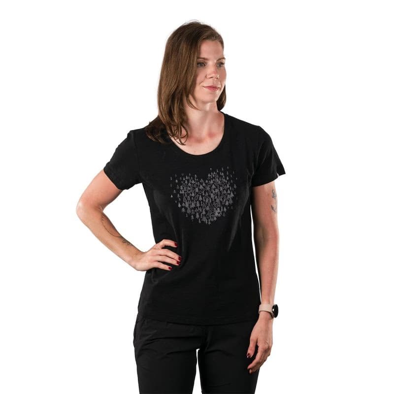 Dámske turistické tričko s krátkym rukávom NORTHFINDER GUADALUPE-301darkgrey 2