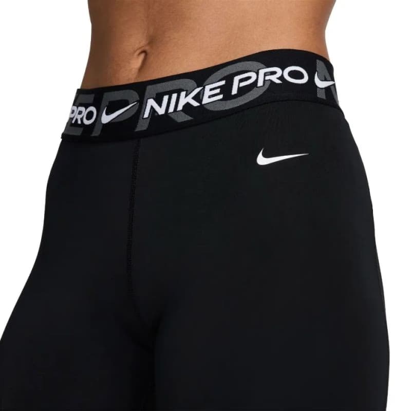 Dámske legíny NIKE PRO W NP DF MR 7 8 TIGHT TT-010 BLACK IRON GREY WHITE WHITE 3