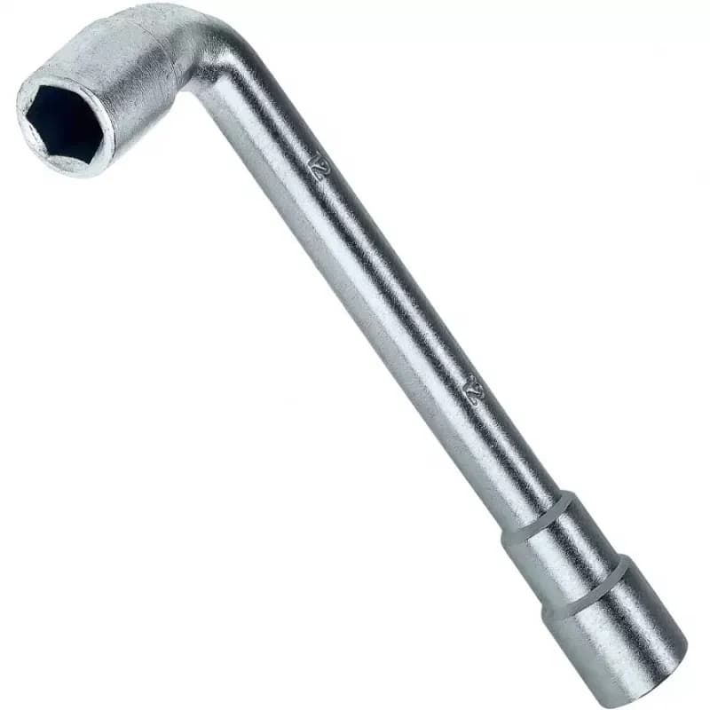 Kľúč, nástrčný zahnutý, dvojhlavý, 12 mm, Drel 1